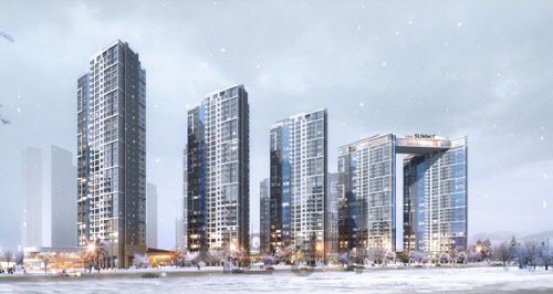 호반건설이 2600억원 규모의 계림 1구역 도시환경정비사업을 수주했다. 계림1구역도시환경정비사업 투시도.<호반건설 제공>